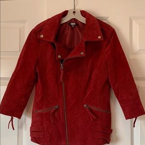Suede Moto Jacket